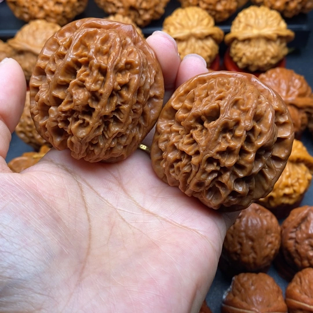 文玩核桃把件47大花