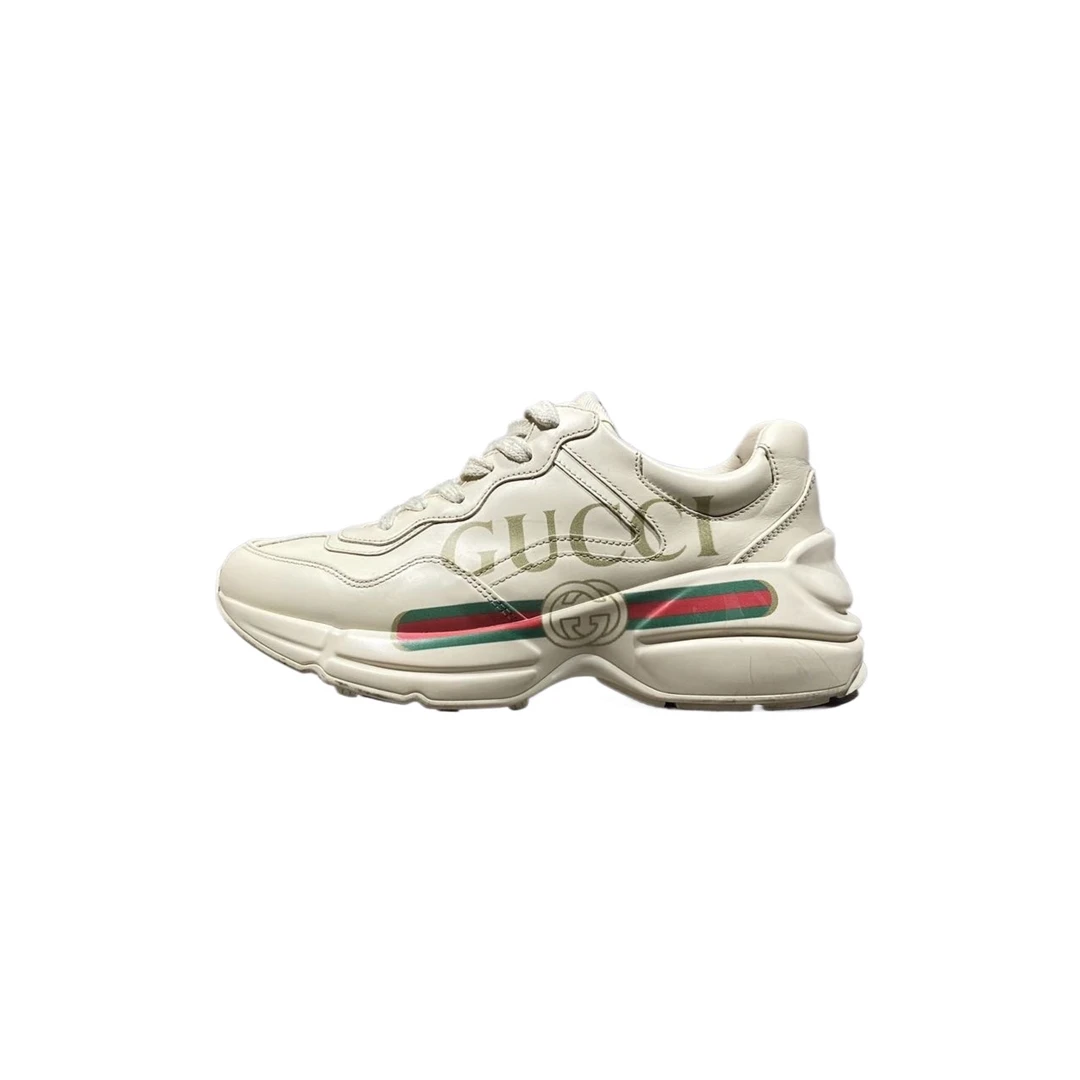 95新 GUCCI/古驰 36码  腰带老爹鞋  re9340