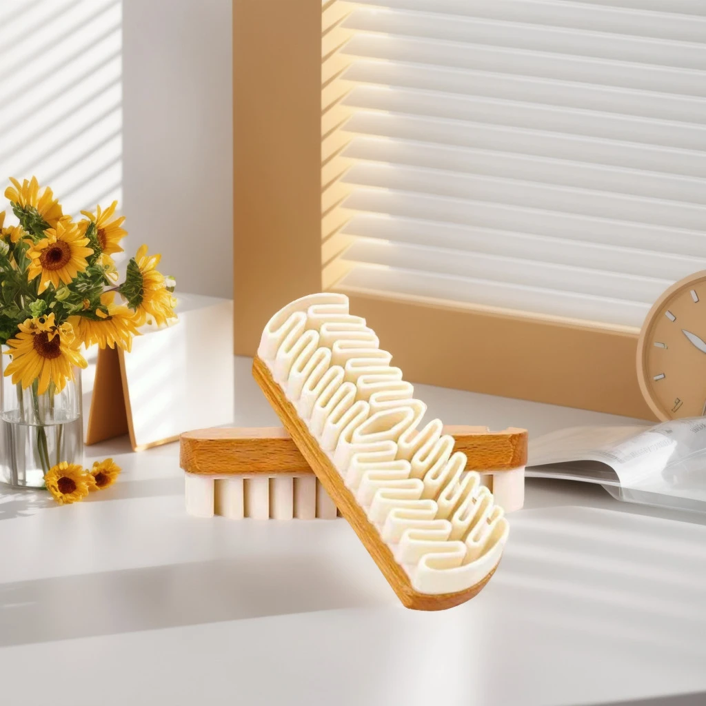 轻奢麂皮鞋刷洗鞋刷子专用榉木鞋刷小白鞋清洁麂皮刷洗鞋神器刷