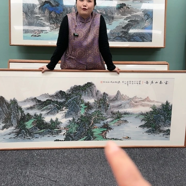 国画带框作品欣赏