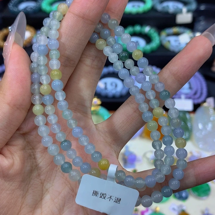 未镶嵌手串翡翠翡翠
