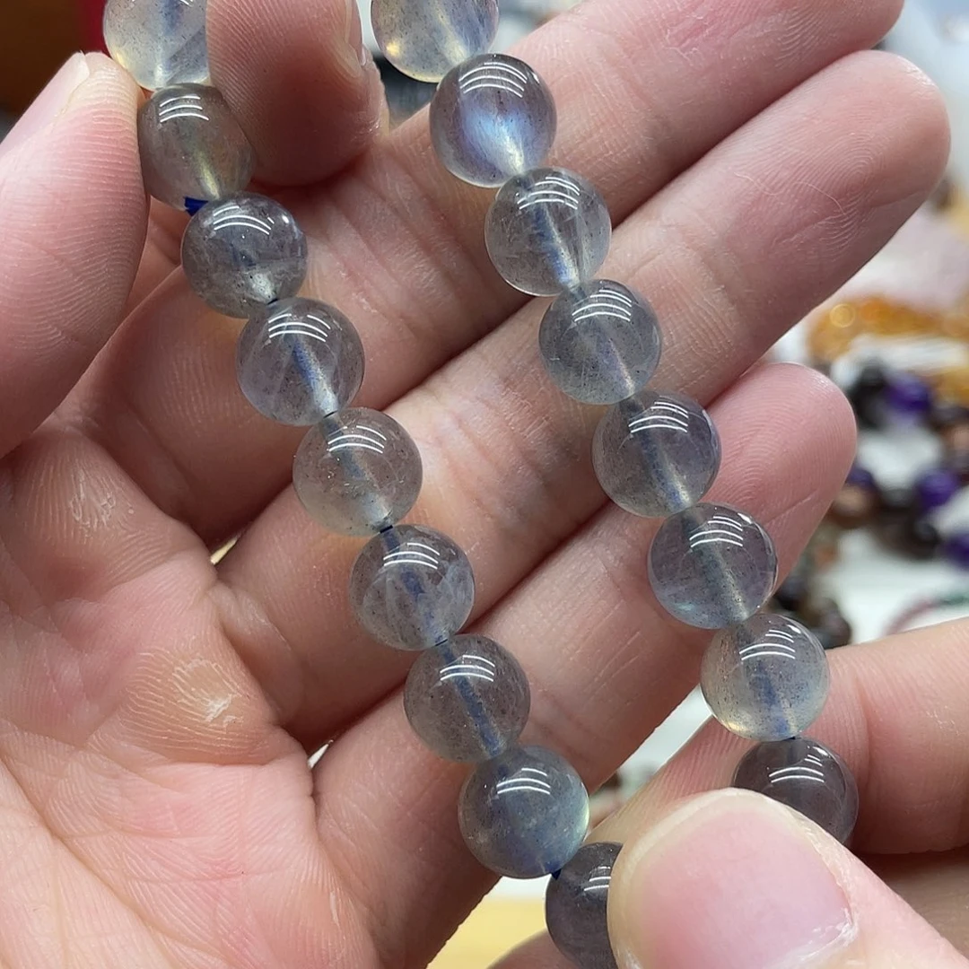 未镶嵌手链拉长石天然