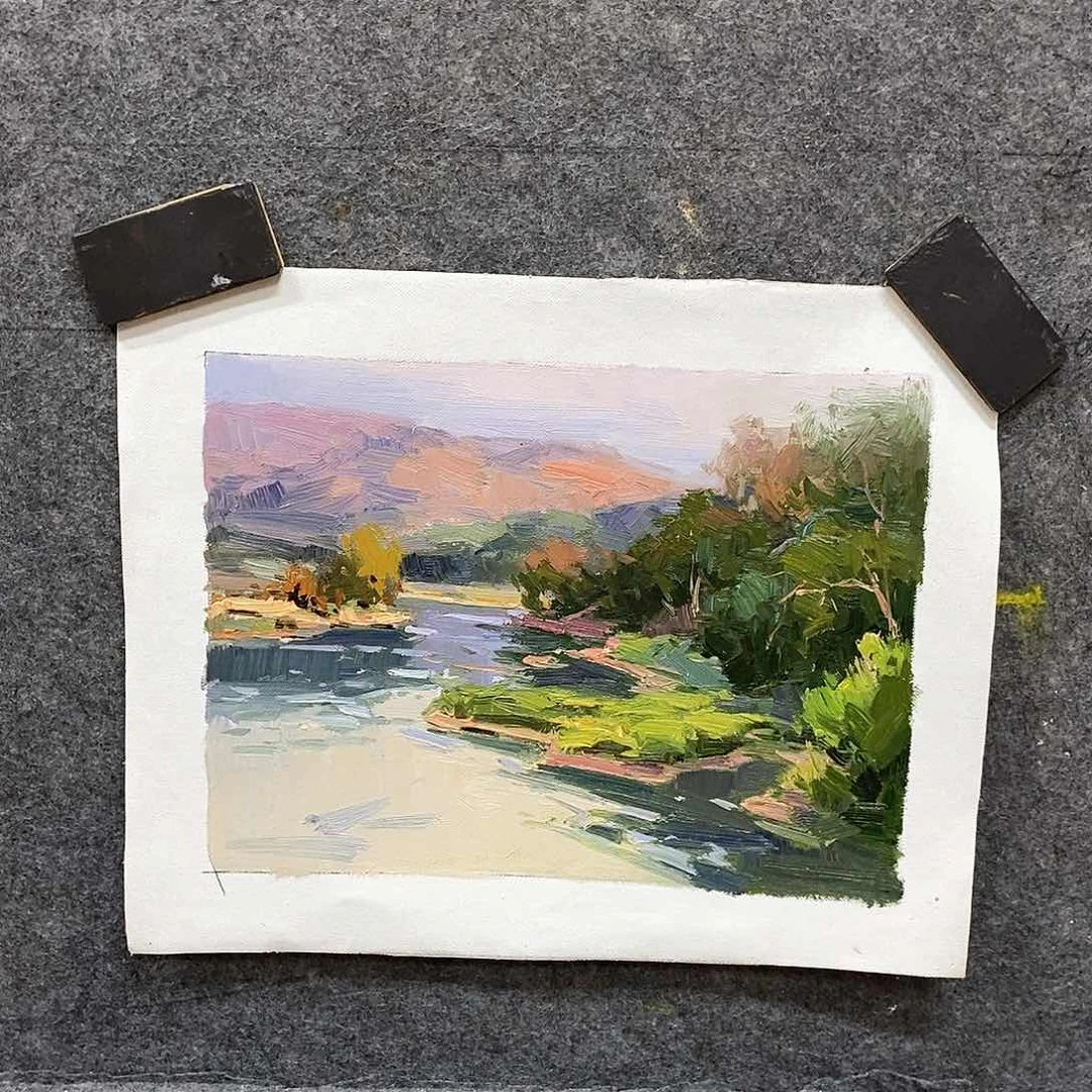 油画风景油画作品