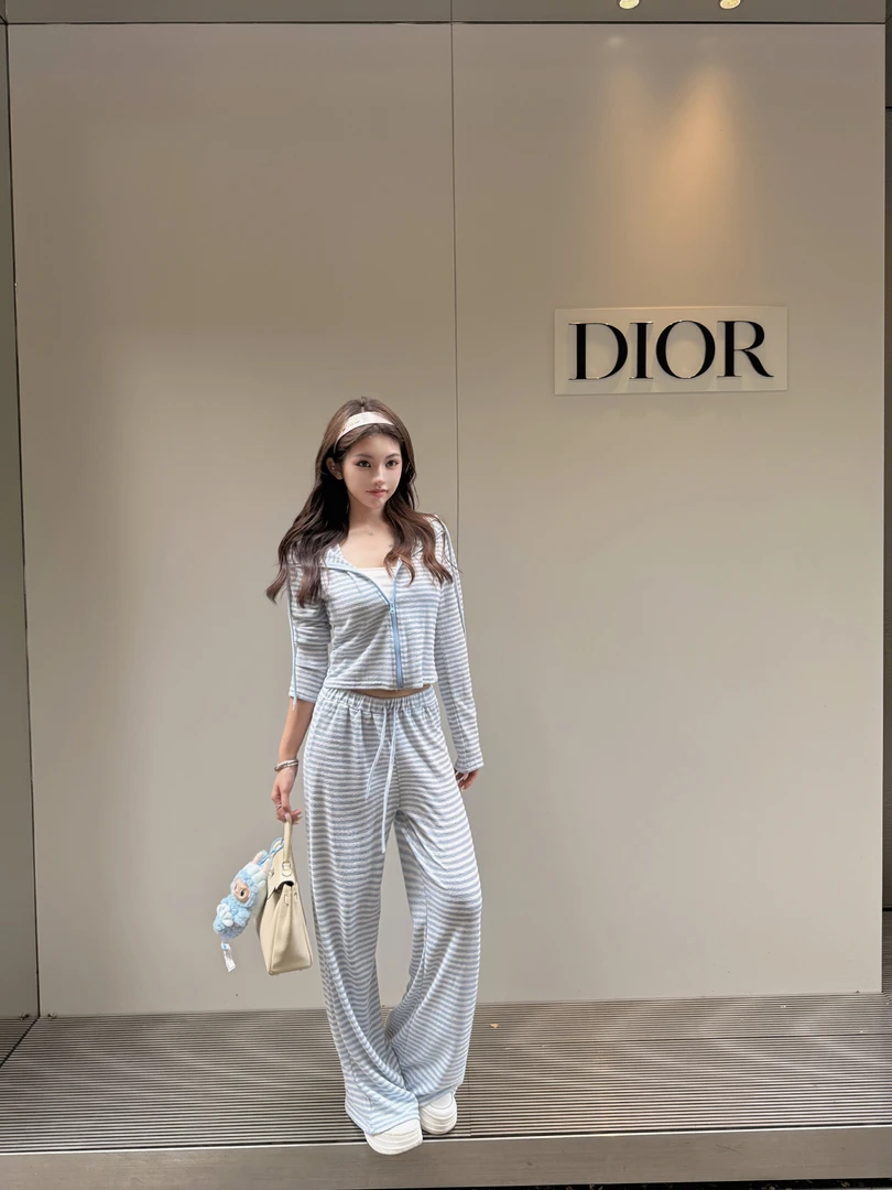 PickRui睿哥 日常穿搭 懒人条纹防晒套装