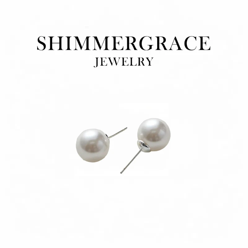 铜合金耳饰 【淡雅】珠珠耳钉S925银针 2129