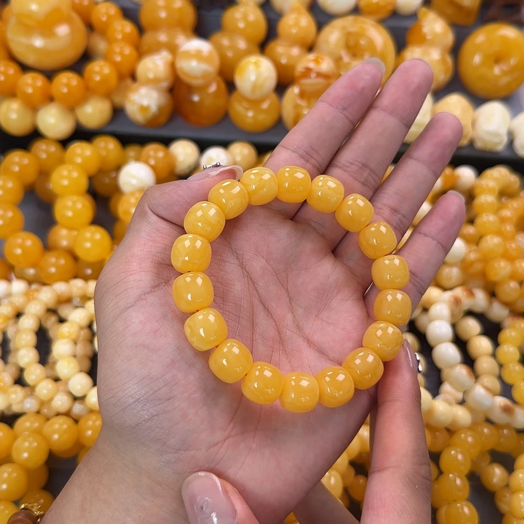 蜜蜡未镶嵌珠宝奇石同料13mm