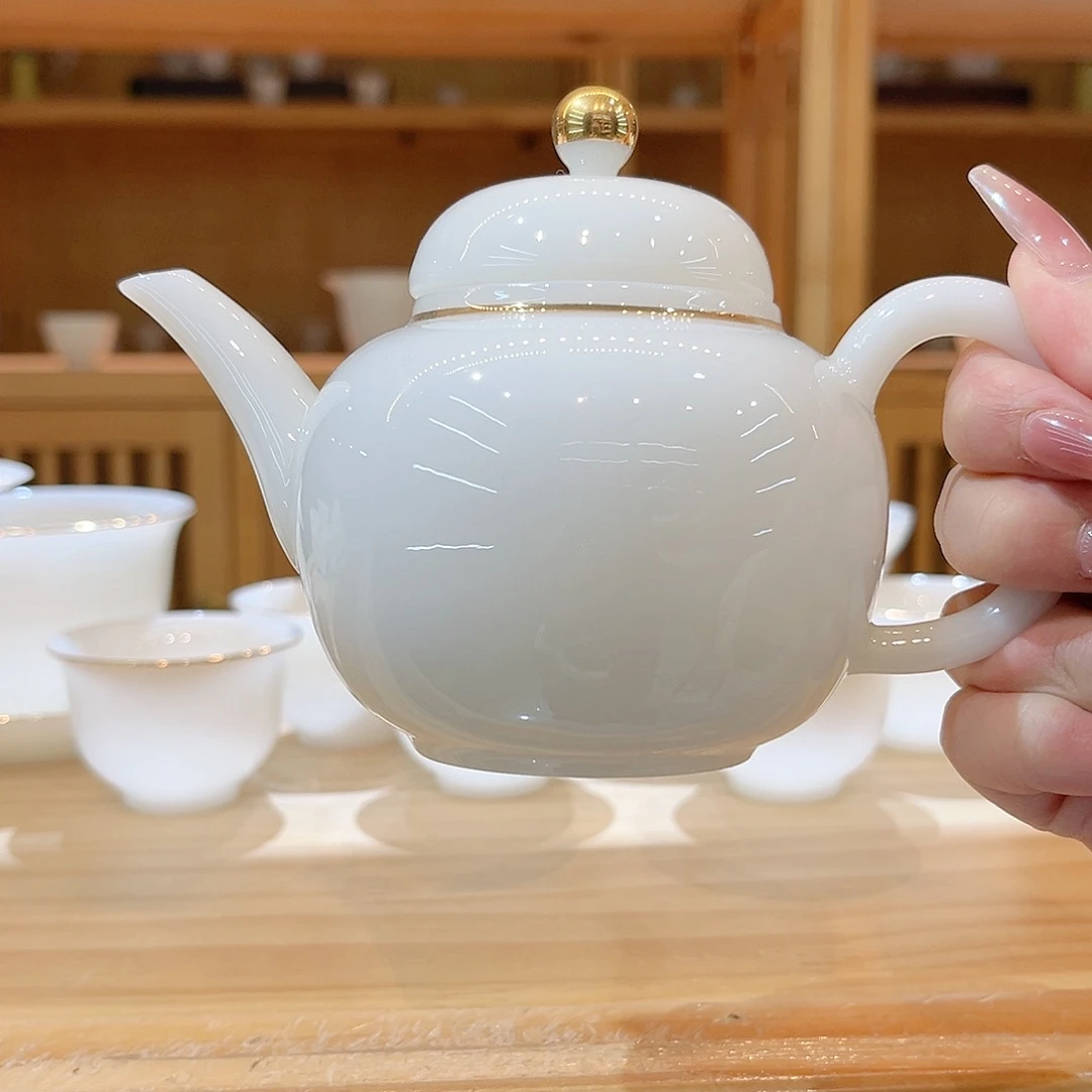 【御瓷斋】璞玉瓷茶壶