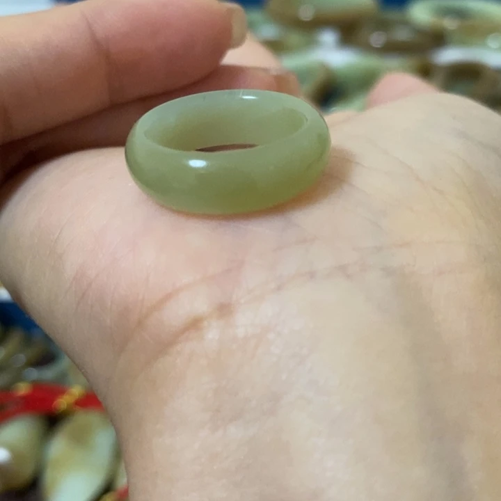 和田玉戒指未镶嵌浅***忧17.1