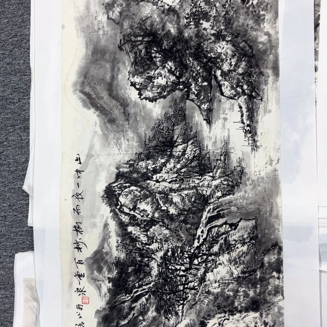 国画绘画作品多次参加全国