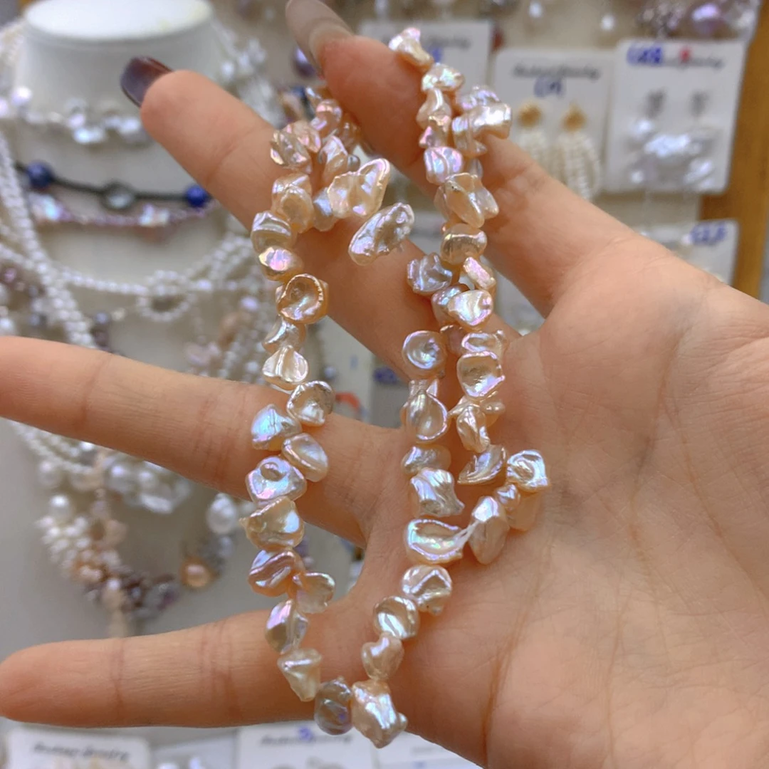 淡水珍珠耳饰银S925镶嵌南**湘