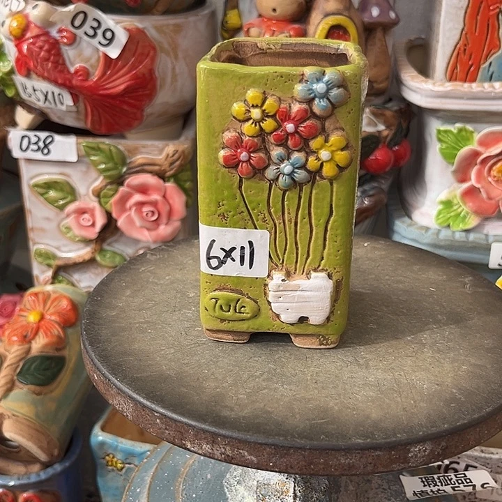 粗陶材质多肉花盆