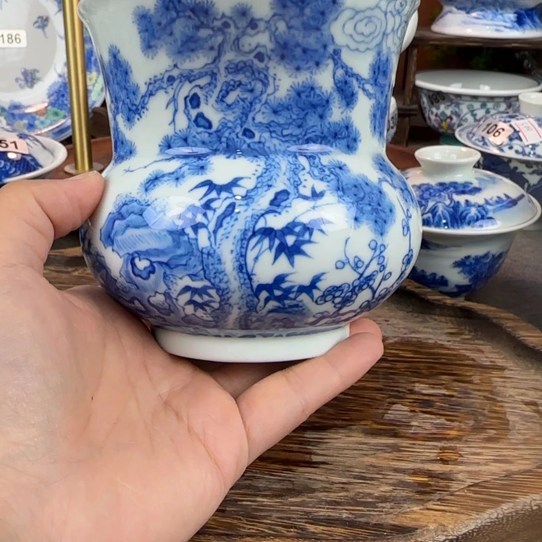 瓷片景德镇手绘青花茶器282