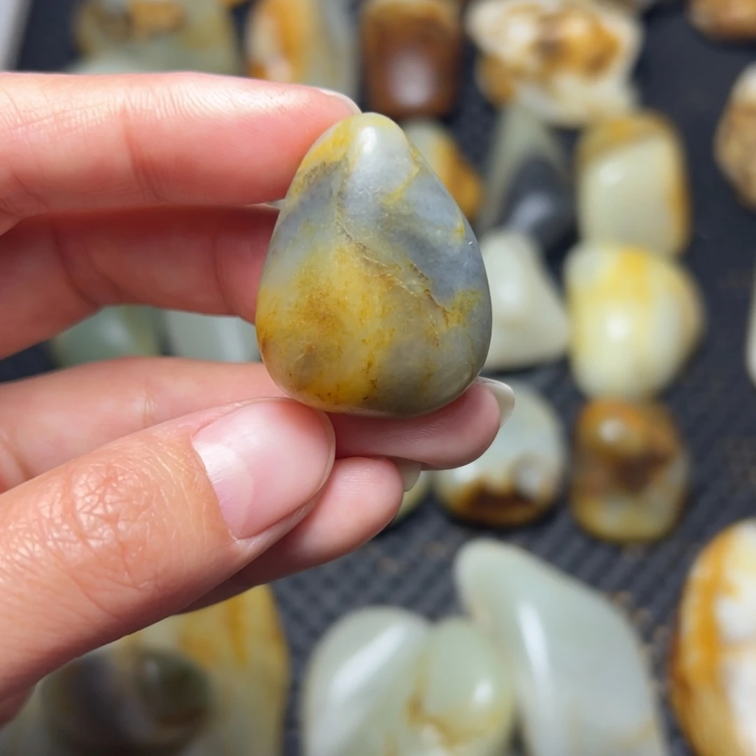 和田玉未镶嵌挂件44