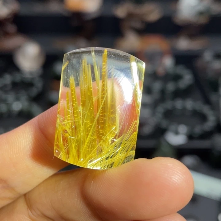 水晶未镶嵌颈饰钛晶无事牌定制