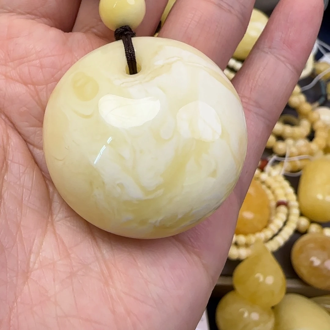 蜜蜡颈饰未镶嵌天然蜜蜡