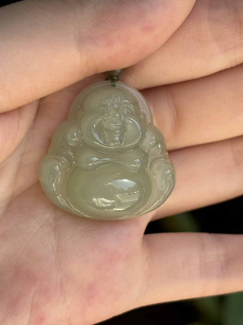 051756WM和田玉青海料晴水佛公套装 约29.7×28.8×9.6多样性发其一