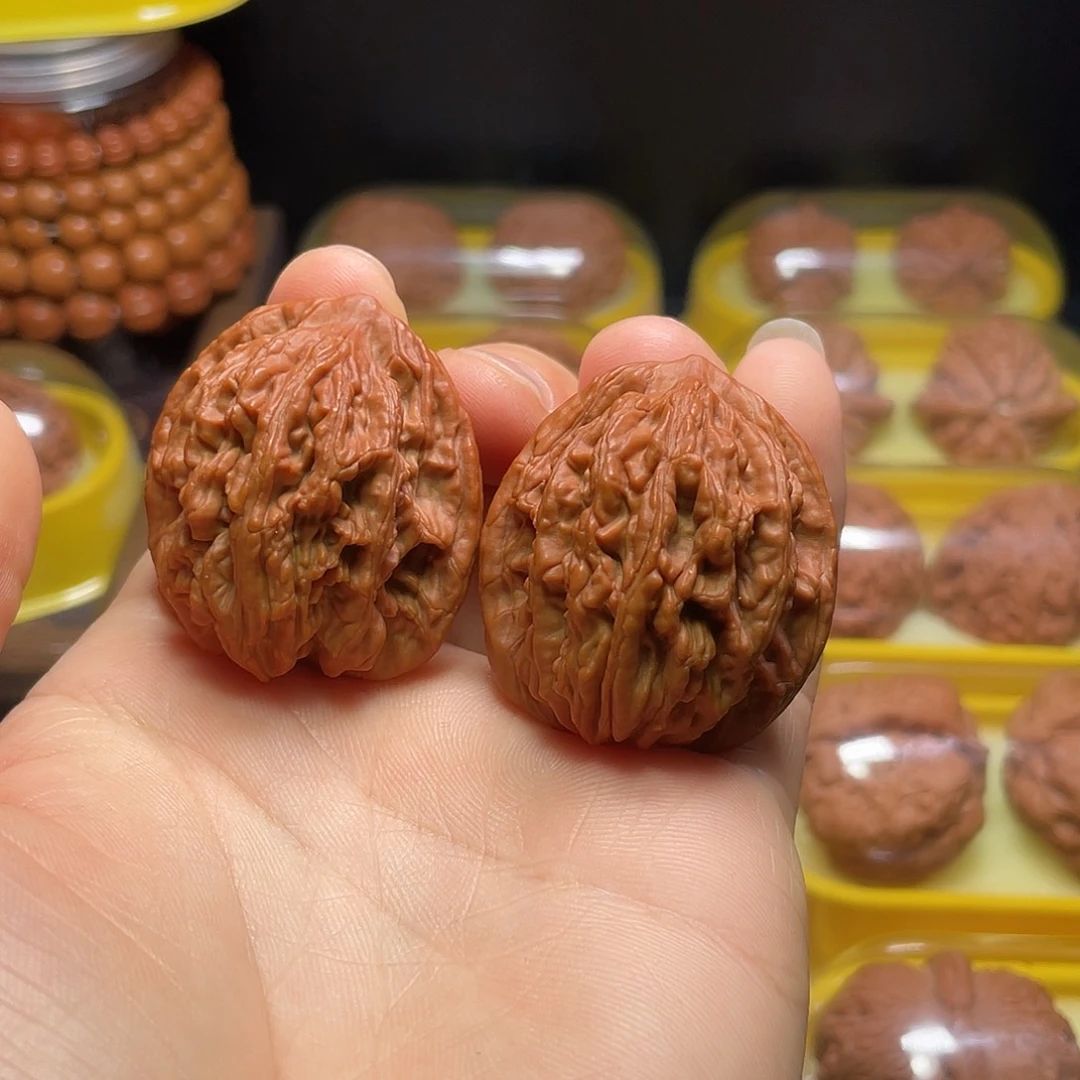 吊坠文玩核桃38尺麦穗虎头