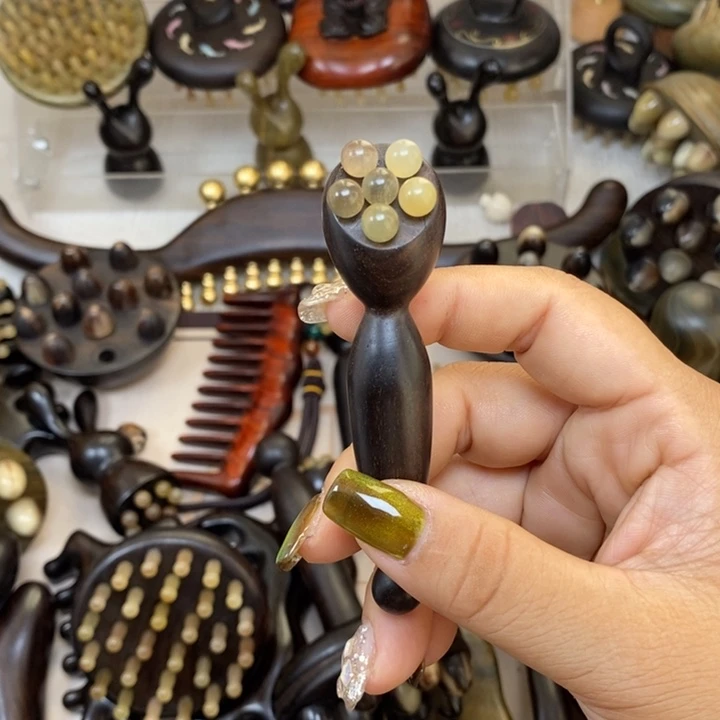 紫光檀羊角眼霜棒