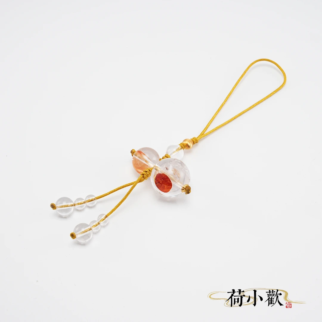 白水晶胶花设计款挂饰