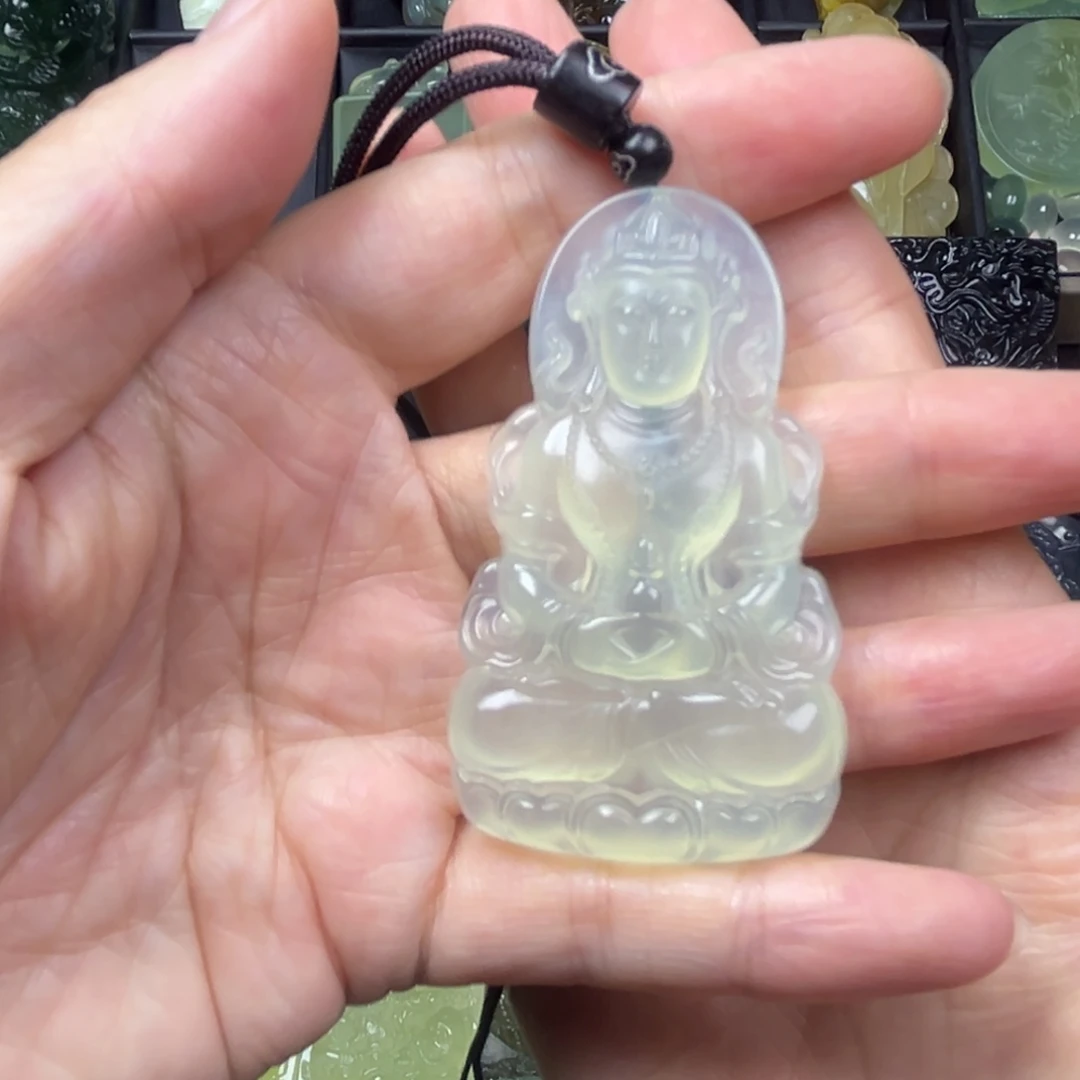 蛇纹石玉未镶嵌吊坠(不含链)