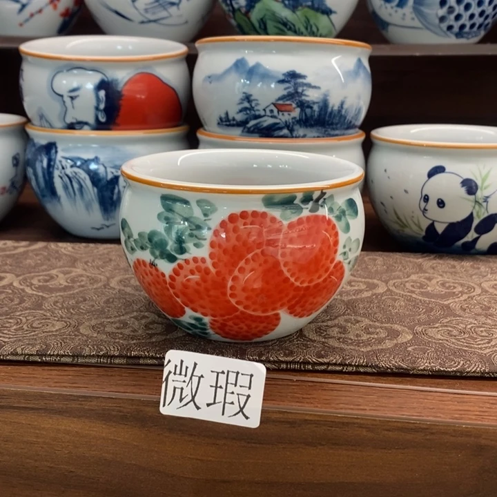 釉下老陶泥手工绘制