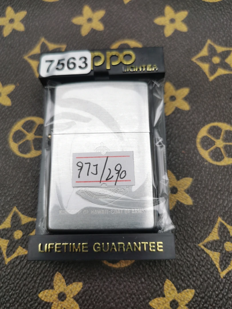 Zippo打火机回血97J拉丝带题材-7563