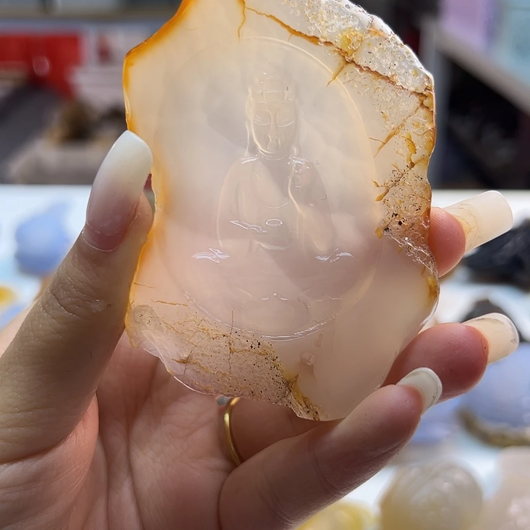 玛瑙/玉髓未镶嵌吊坠(不含链)