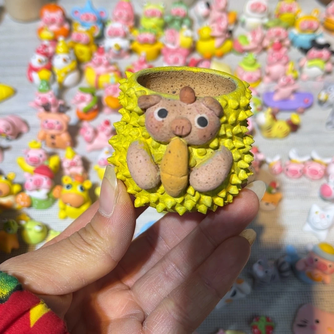 炻陶榴莲花盆58855555588