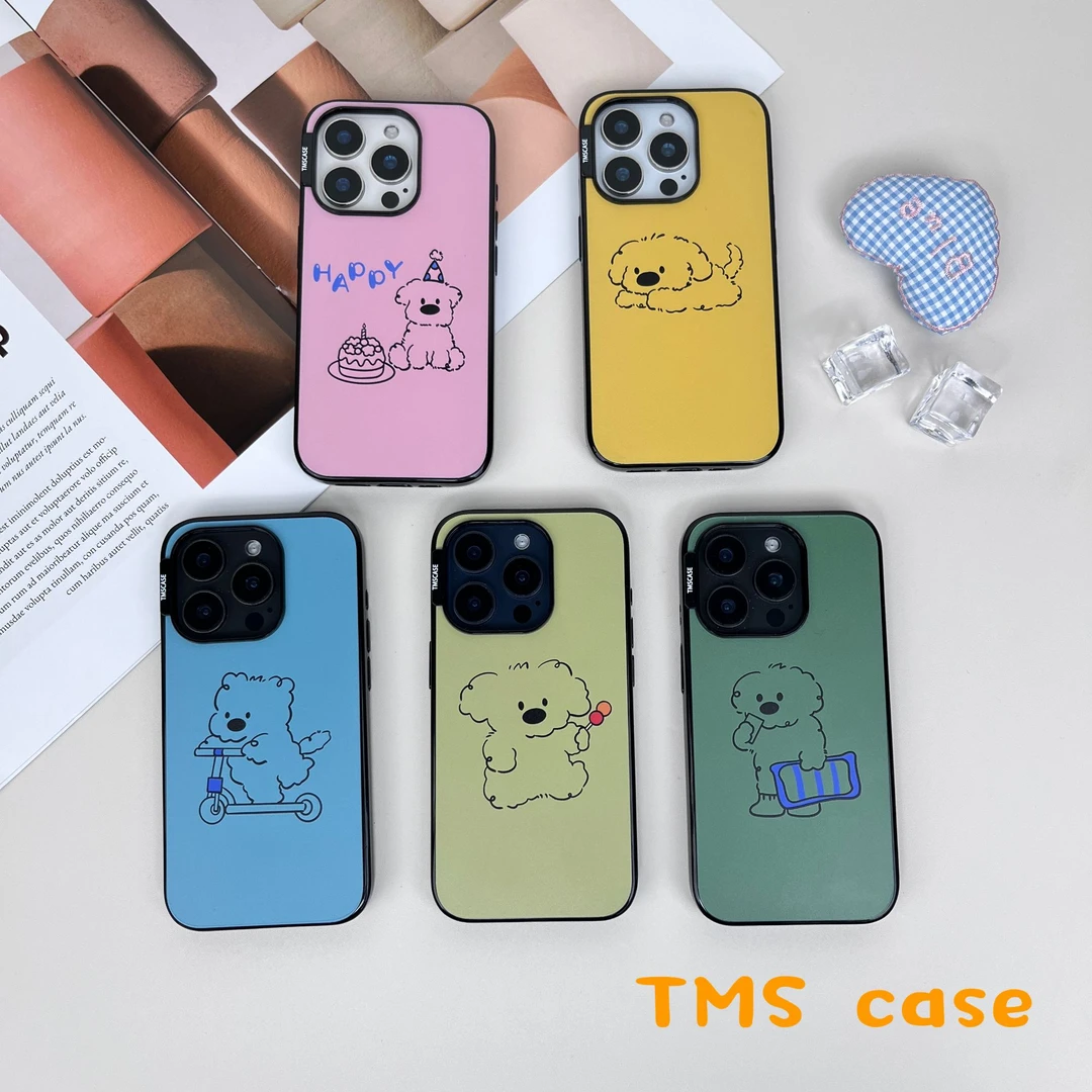 可爱case狗狗适用于苹果16Promax套边iPhone15手机壳14原创13防摔