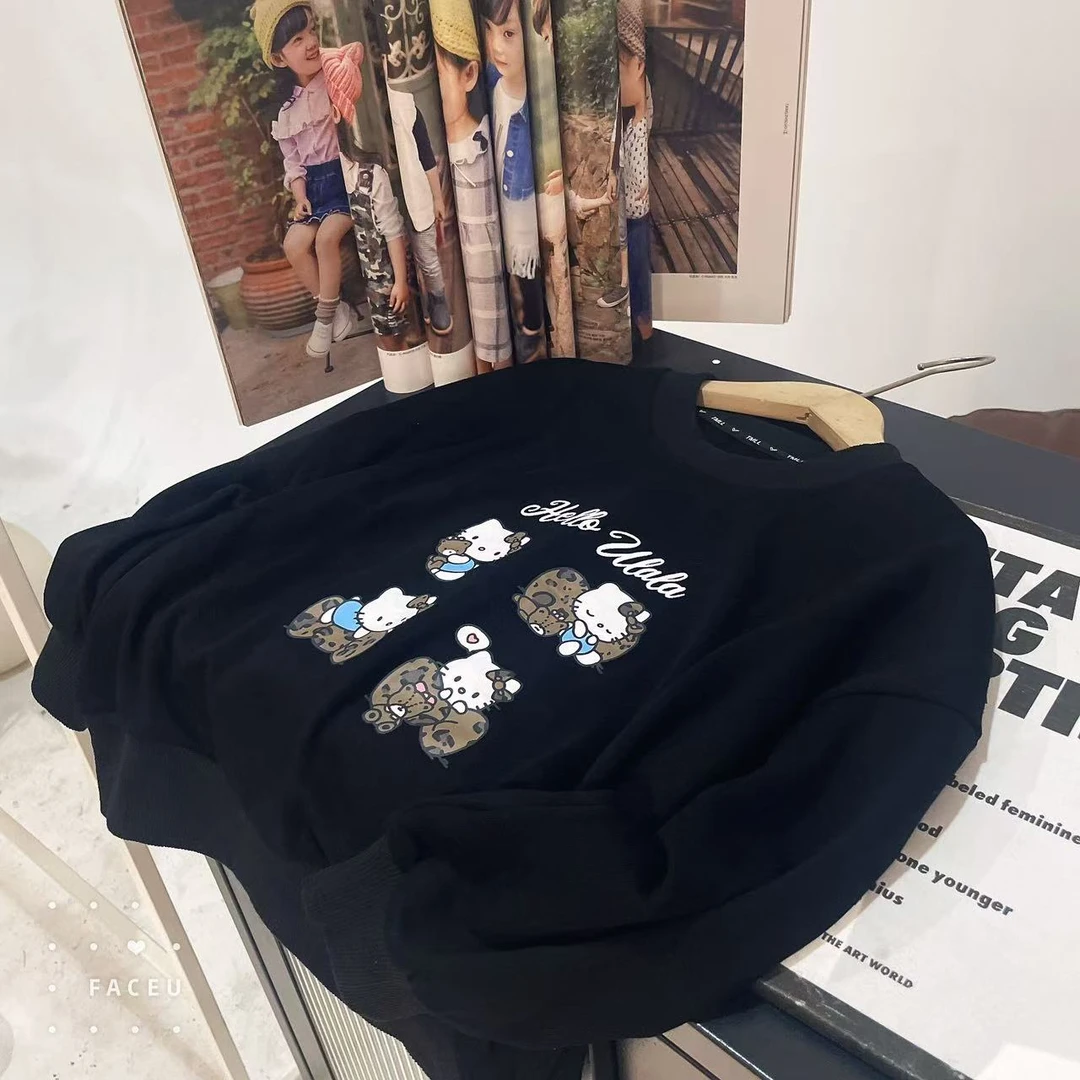 503206 优选韩版休闲舒适春季百搭宽松KT猫卫衣