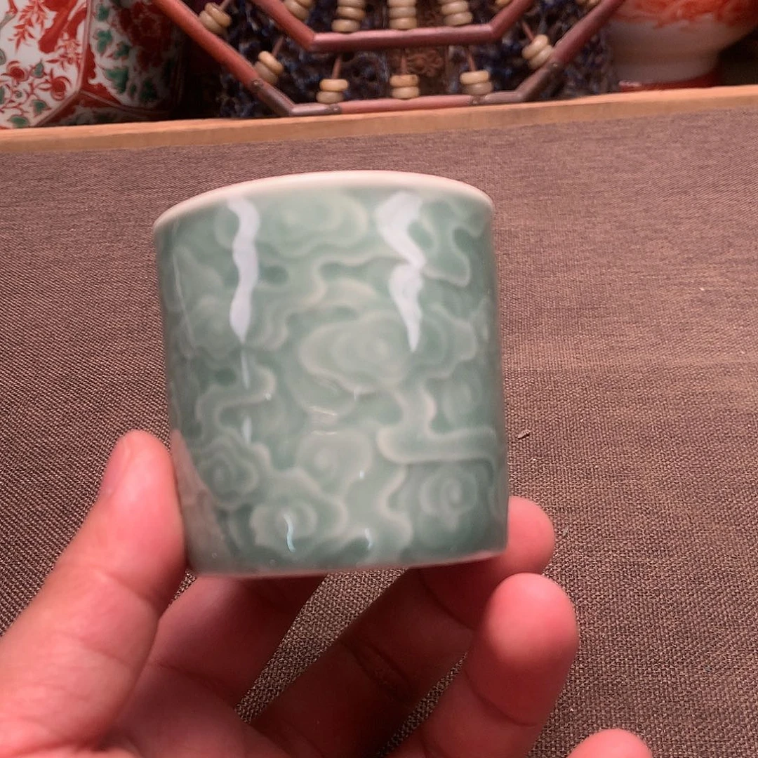 摆件景德镇陶瓷杯水