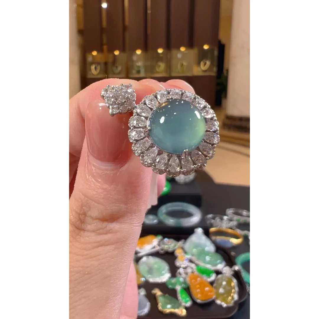 翡翠未镶嵌吊坠(不含链)天然A货翡翠XZ01多样性发一