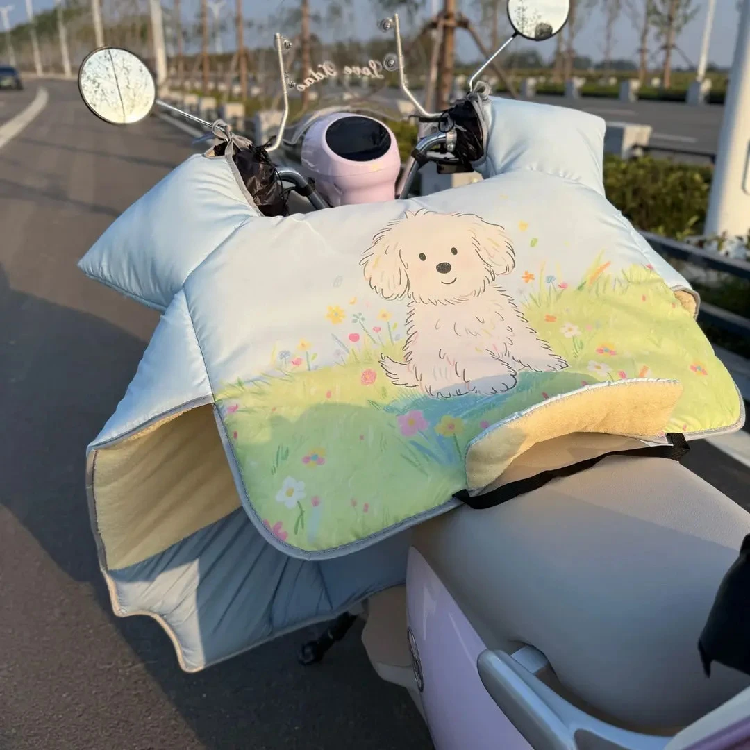 电动车挡风被2025冬季新款加绒特厚防水耐脏电瓶车通用保暖防风罩