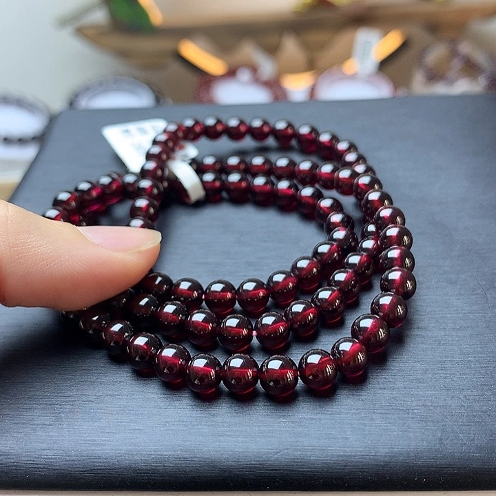 手链未镶嵌石榴石高品质卡5.8三圈