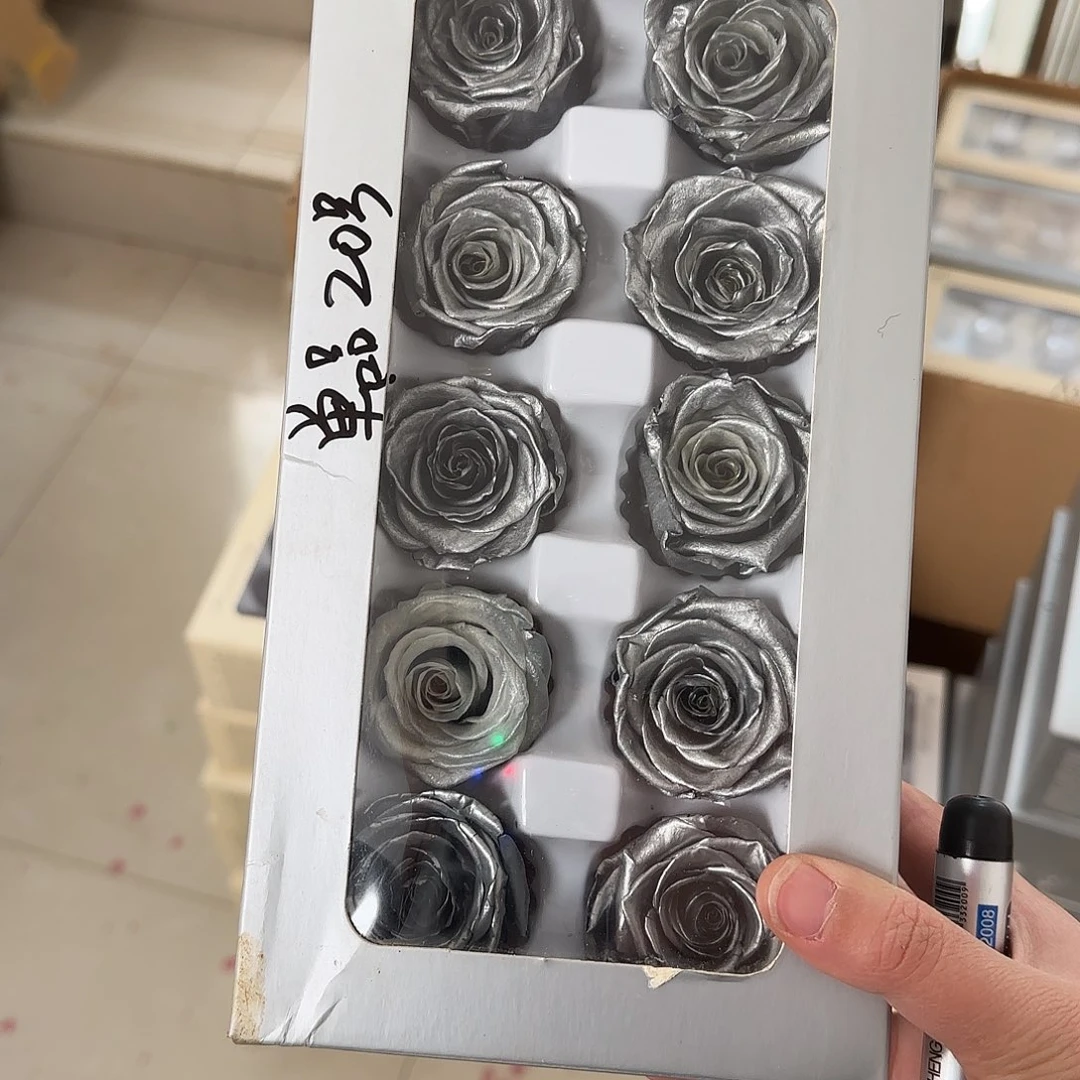 完全开放单品20号银色玫瑰10朵