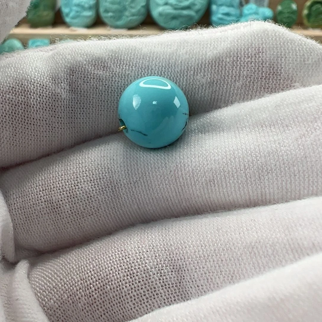 未镶嵌绿松石圆珠11mm