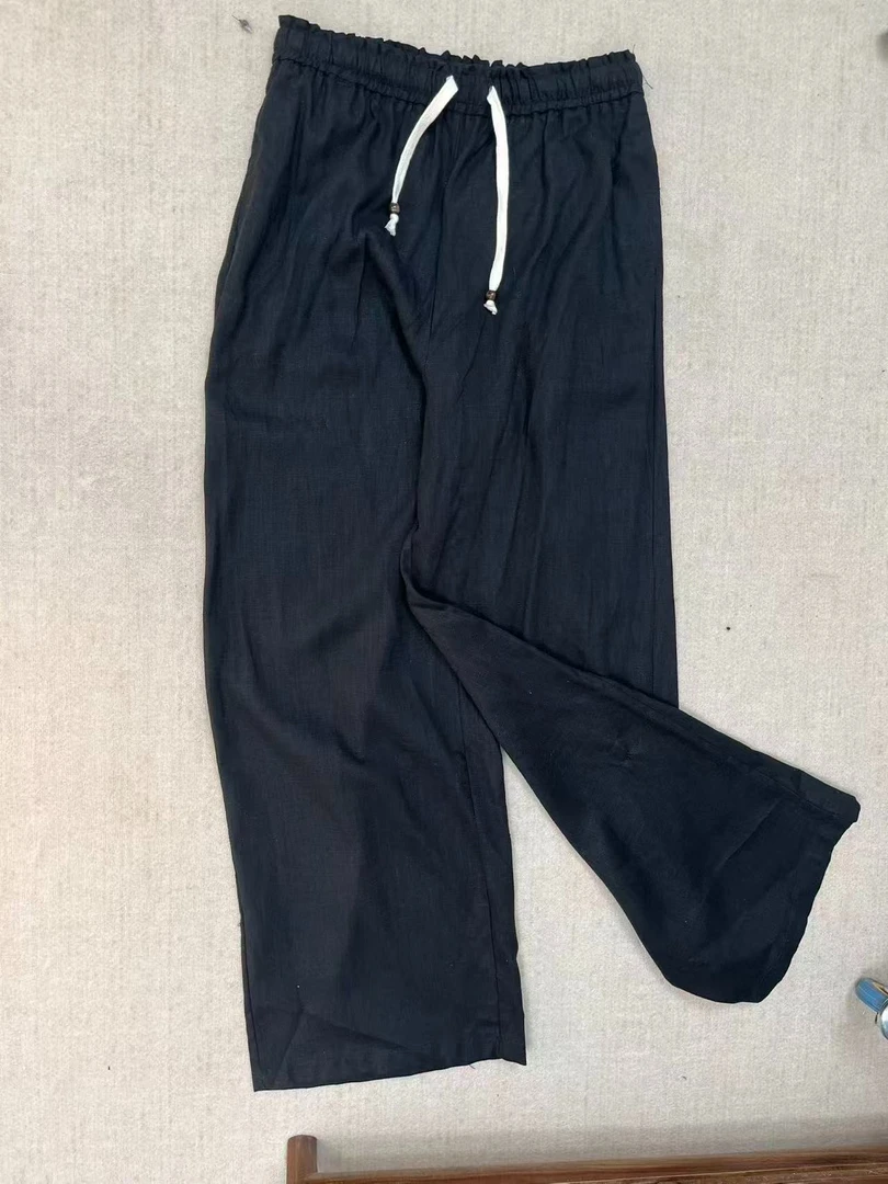 【51-100扣号链接】女装 显瘦休闲裤舒适麻料舒适透气棉麻宽松简单