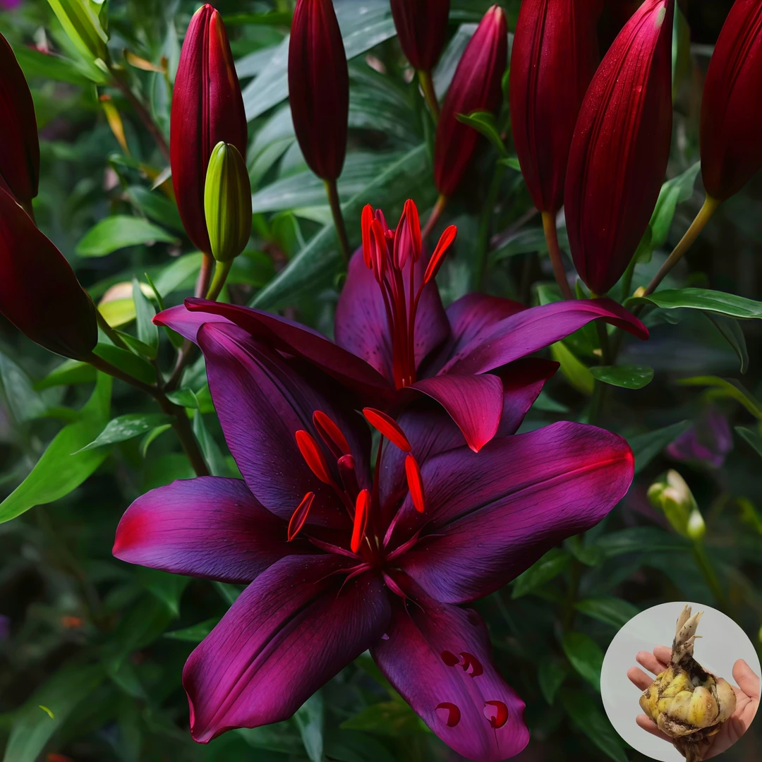 【黑魔术】进口香水百合四季种植室内花苗植物花种球盆栽花卉绿植花