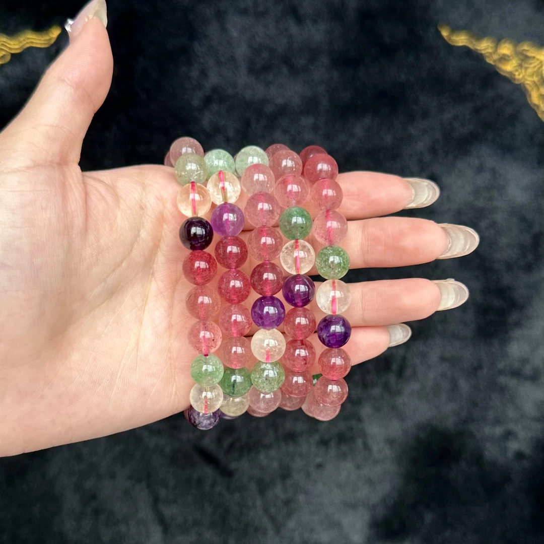 全福多宝天然水晶手串  多样性发一S771