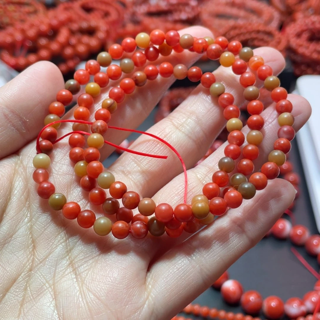 南红玛瑙手链未镶嵌
