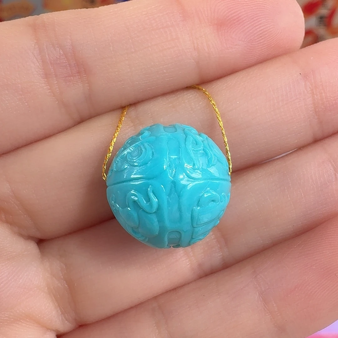 绿松石未镶嵌珠宝奇石17mm