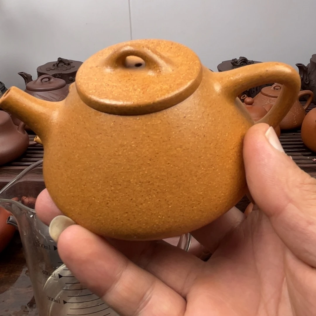 紫砂茶壶老档口黄金段子冶