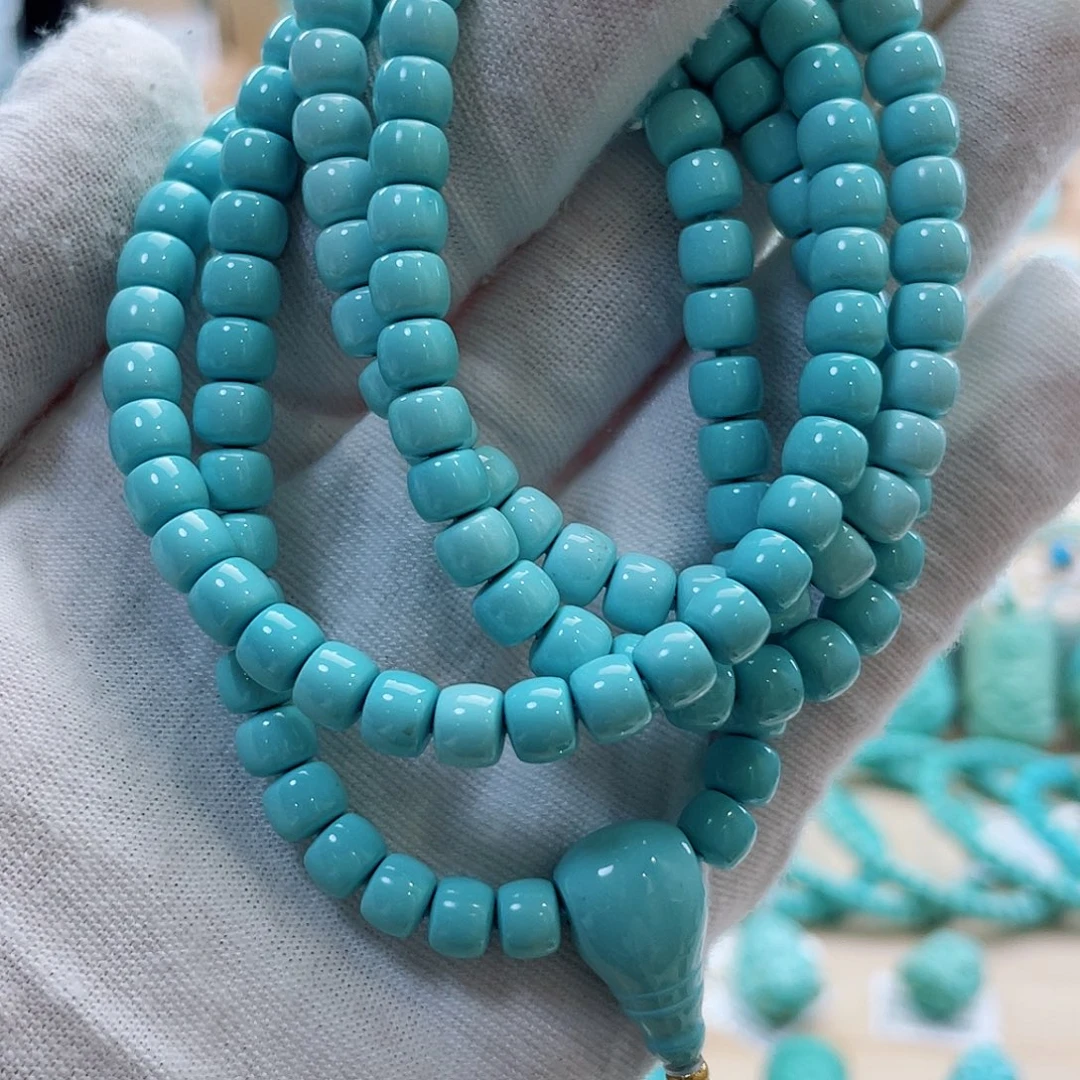 绿松石18K金镶嵌珠宝奇石6