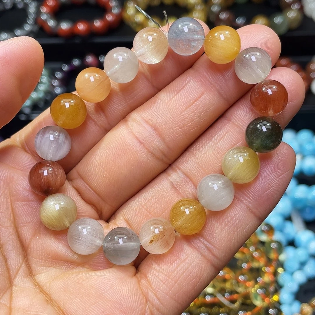 未镶嵌水晶手链彩兔毛