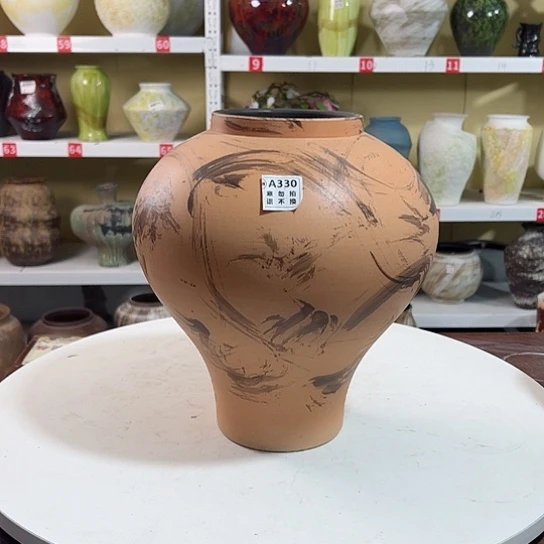 瓶陶瓷花瓶摆件摆件。高32口12   330