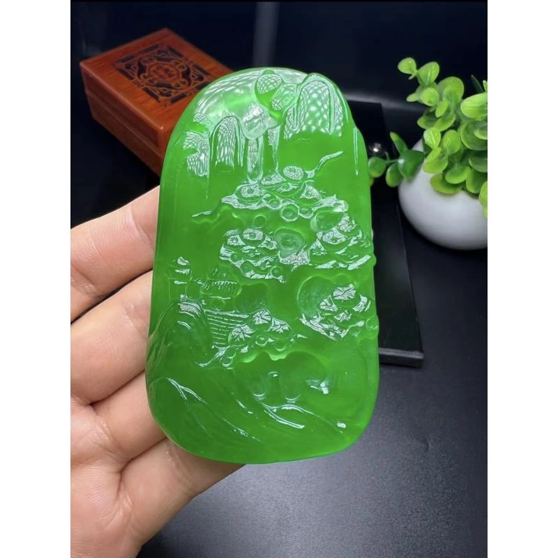 未镶嵌满绿翡翠牌子 5-15分钟选品上货 请勿拍