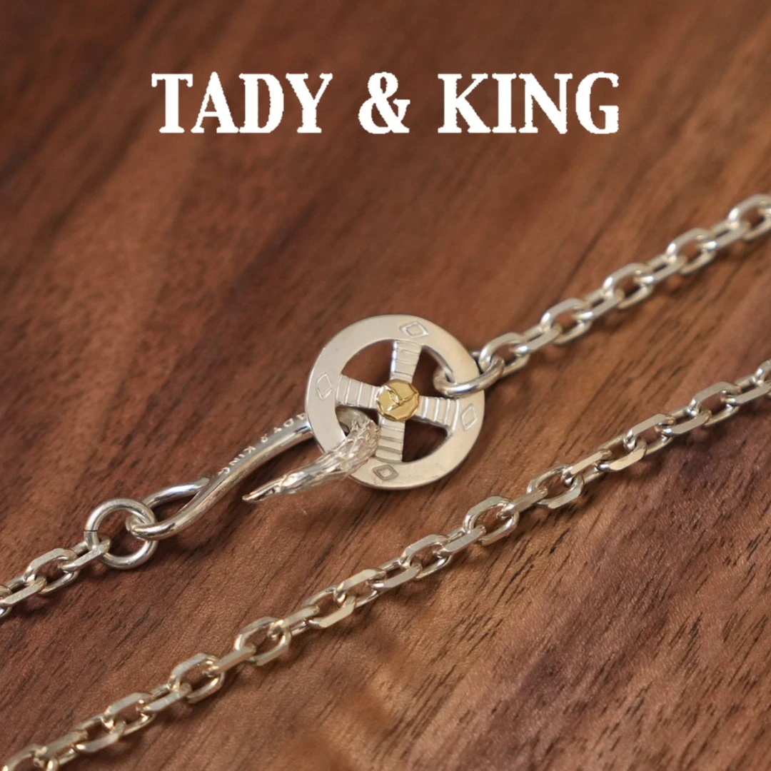 吊坠925银 TADY KING勾轮套裝 项链吊坠 点金图案随机