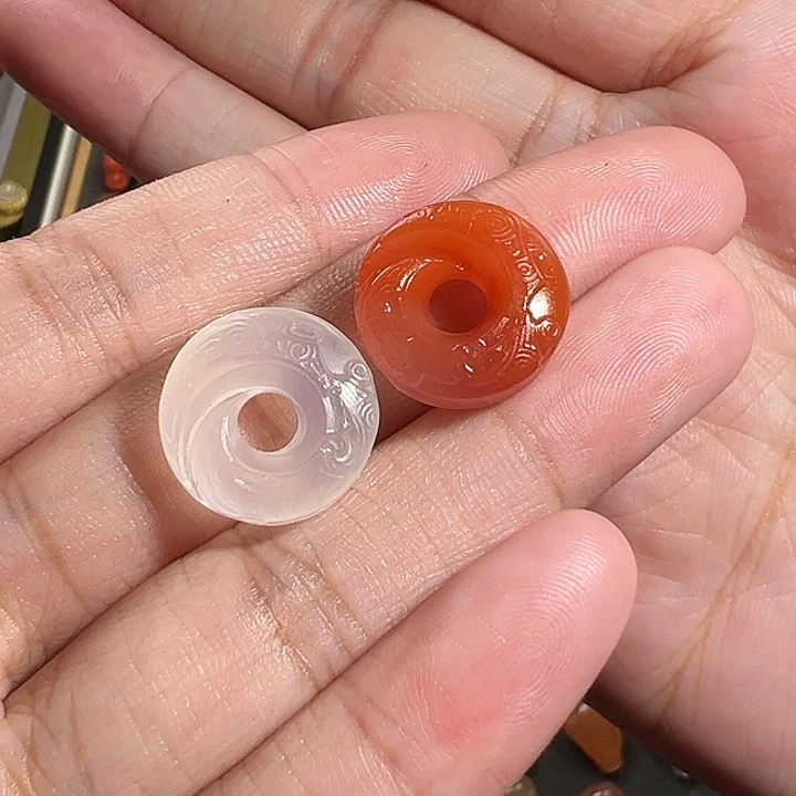 玛瑙/玉髓珠宝奇石未镶嵌语**静川料荔枝冻福利价