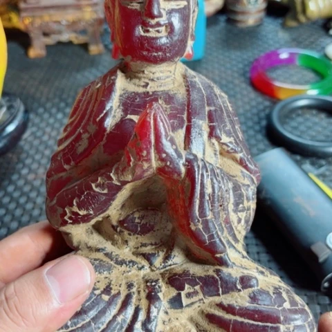 紫金钵盂菩提把件