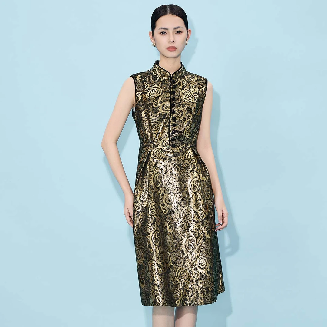 【粉丝专属】收腰减龄气质优雅重工轻奢风中长款小皮裙VHS444DRX0